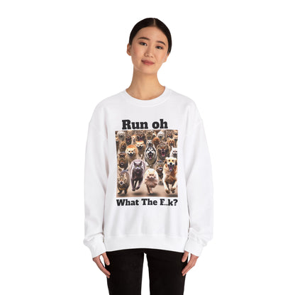 Cats and Dogs Running - Unisex Heavy Blend™ Crewneck Sweatshirt