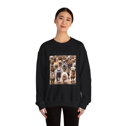 Cats and Dogs Running - Unisex Heavy Blend™ Crewneck Sweatshirt