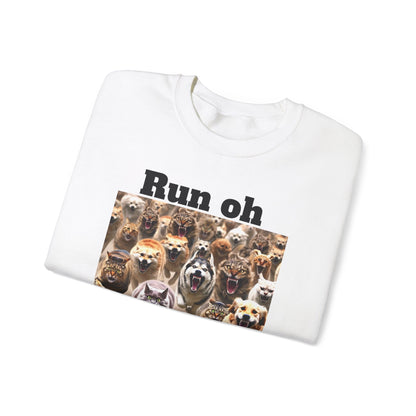 Cats and Dogs Running - Unisex Heavy Blend™ Crewneck Sweatshirt