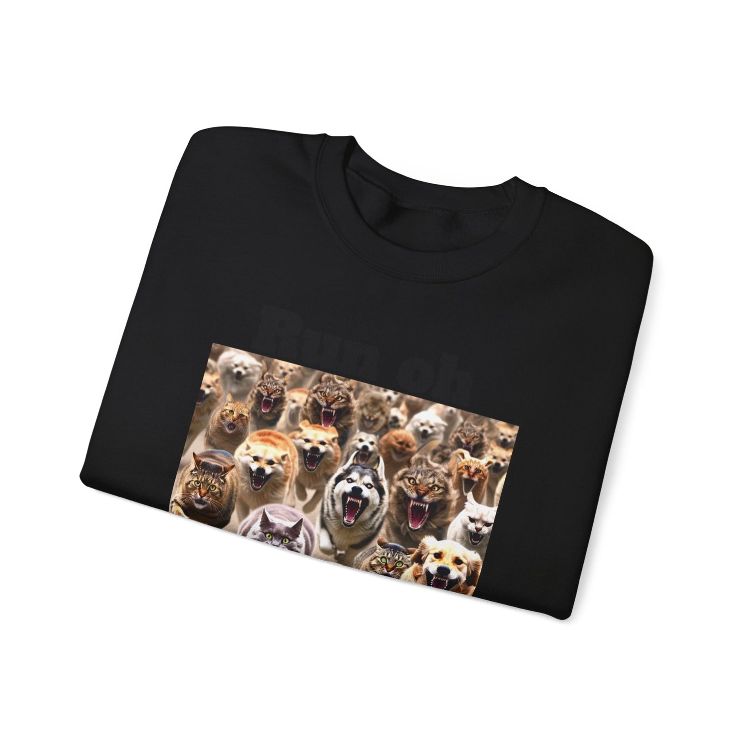 Cats and Dogs Running - Unisex Heavy Blend™ Crewneck Sweatshirt