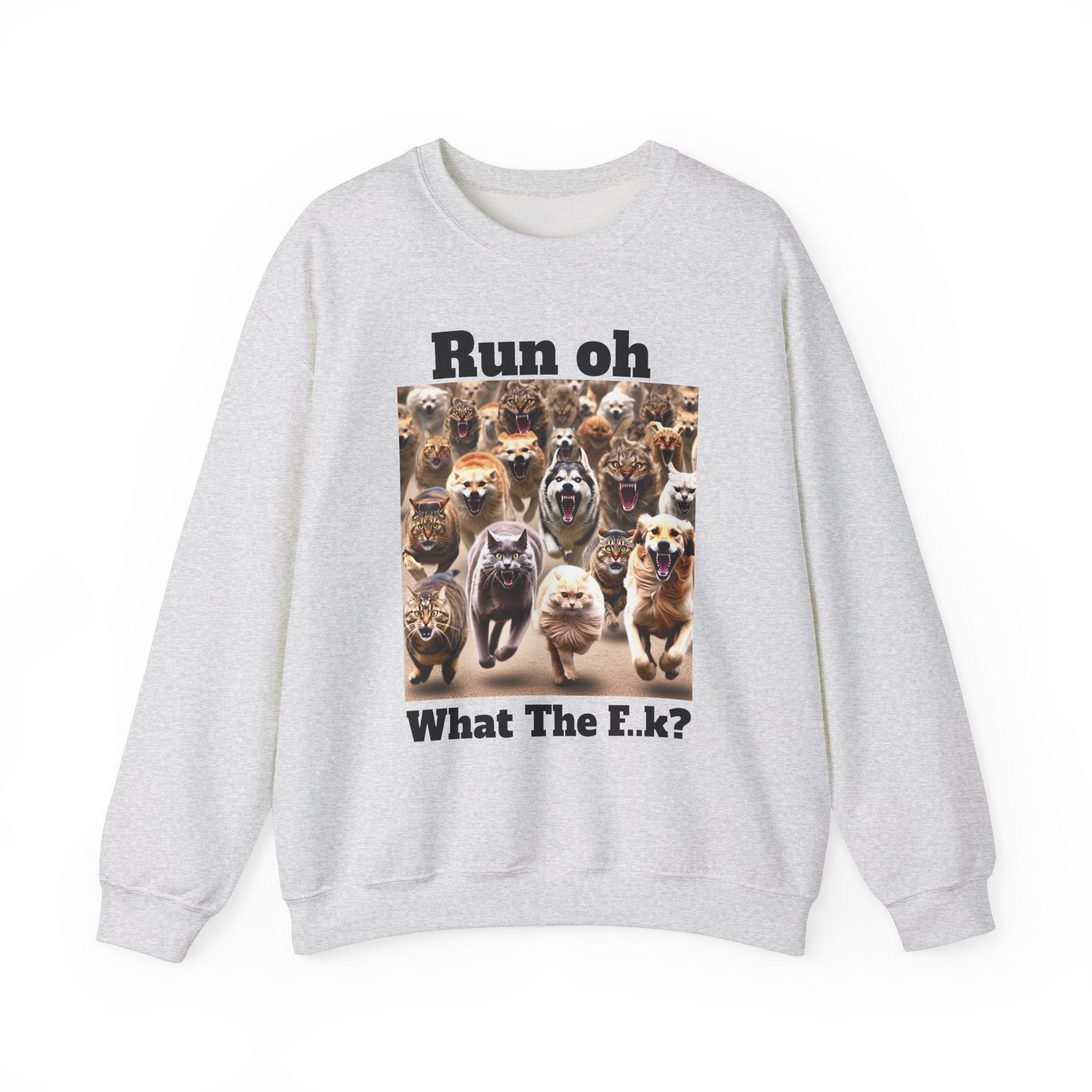 Cats and Dogs Running - Unisex Heavy Blend™ Crewneck Sweatshirt