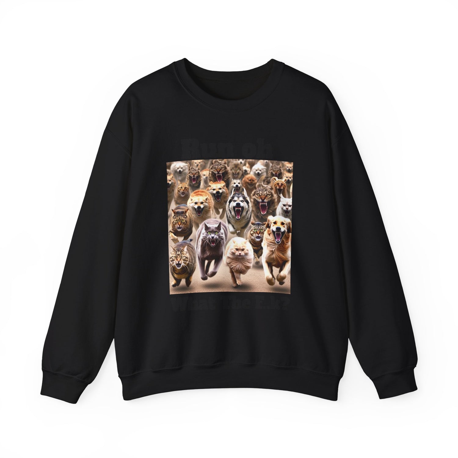 Cats and Dogs Running - Unisex Heavy Blend™ Crewneck Sweatshirt