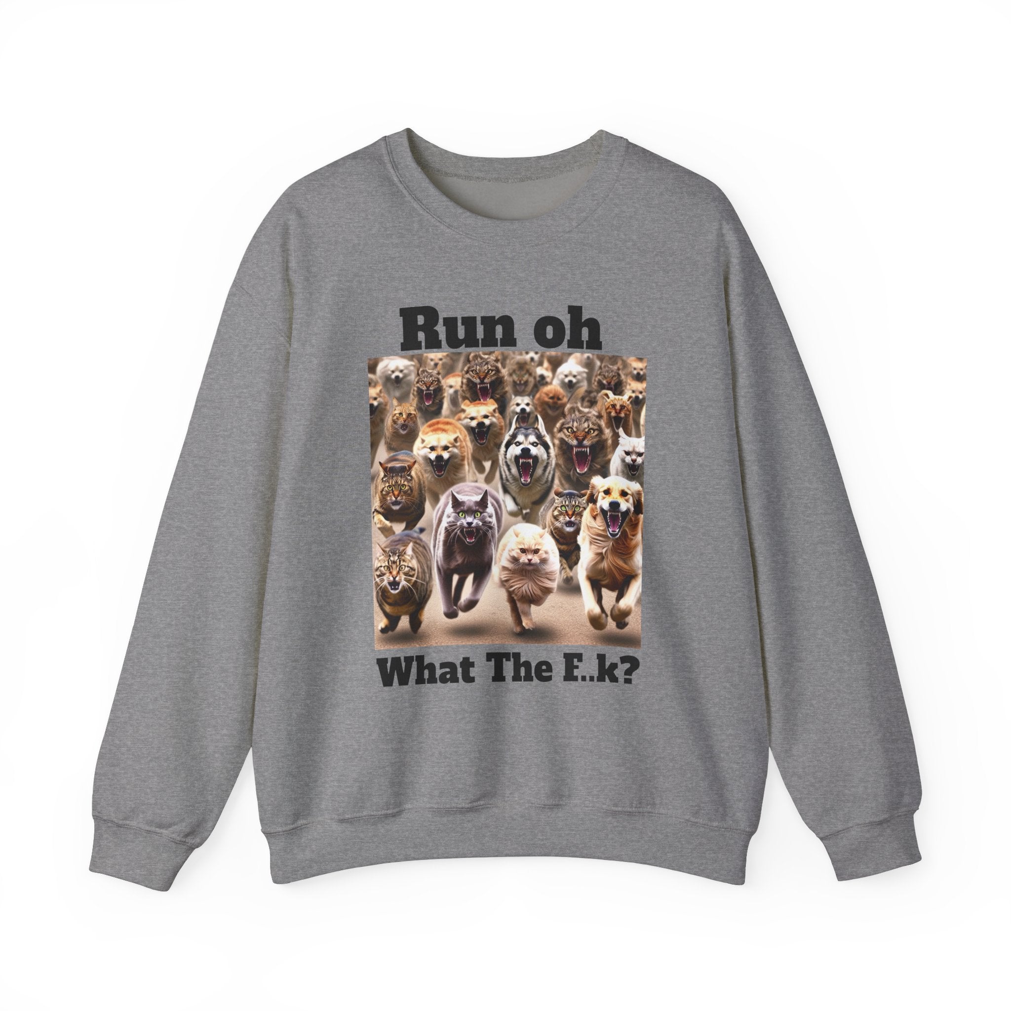 Cats and Dogs Running - Unisex Heavy Blend™ Crewneck Sweatshirt