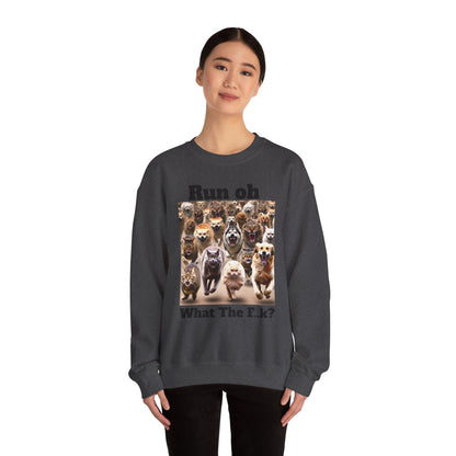 Cats and Dogs Running - Unisex Heavy Blend™ Crewneck Sweatshirt