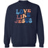 Love Like Jesus Pullover Sweatshirt - Ezzelux