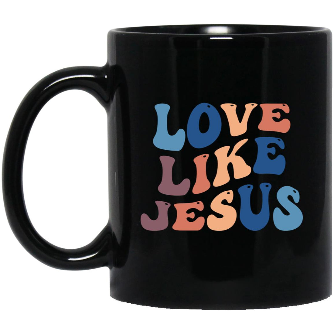 Love Like Jesus 11 oz. Black Mug - Ezzelux