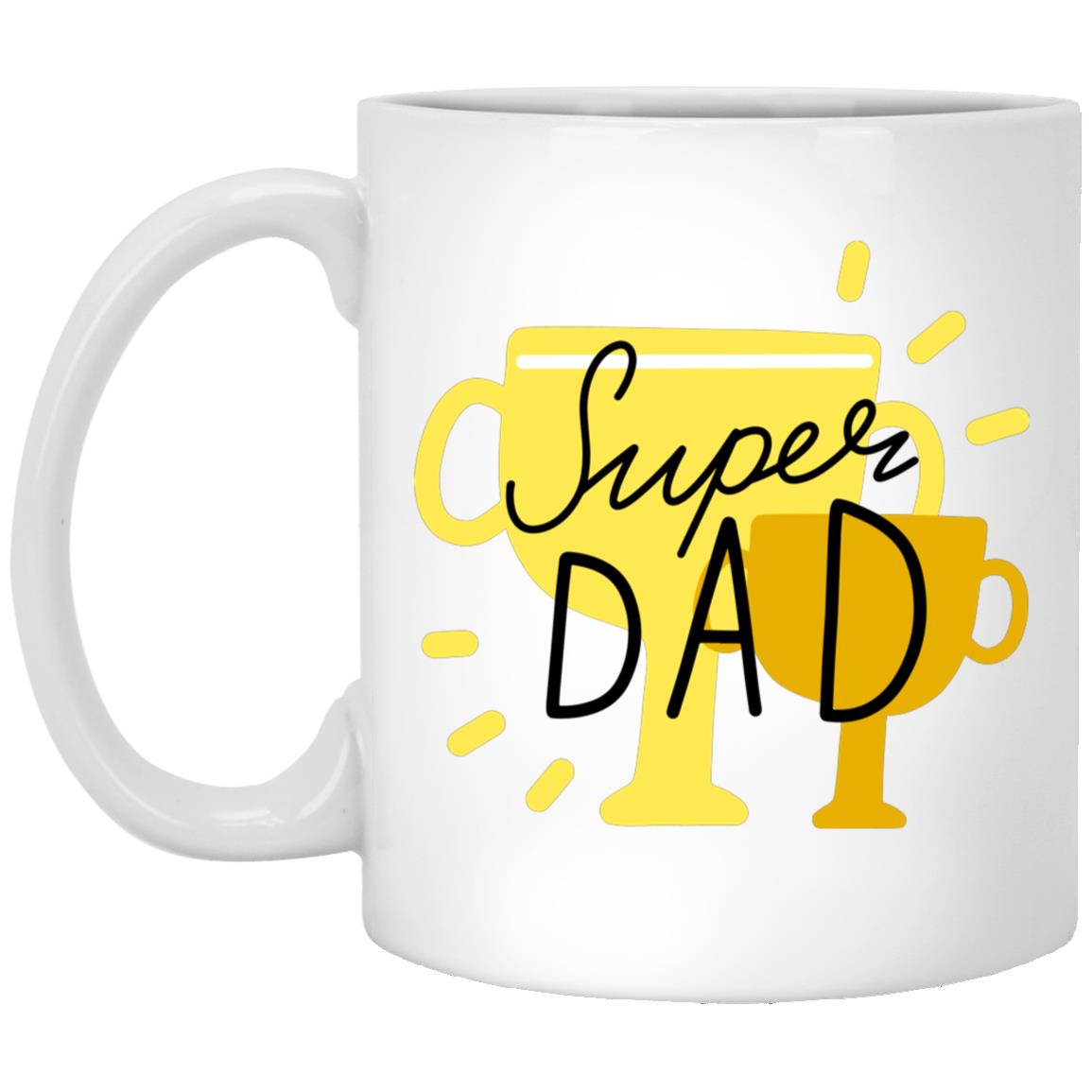 Super Dad 11 oz. White Mug - Ezzelux