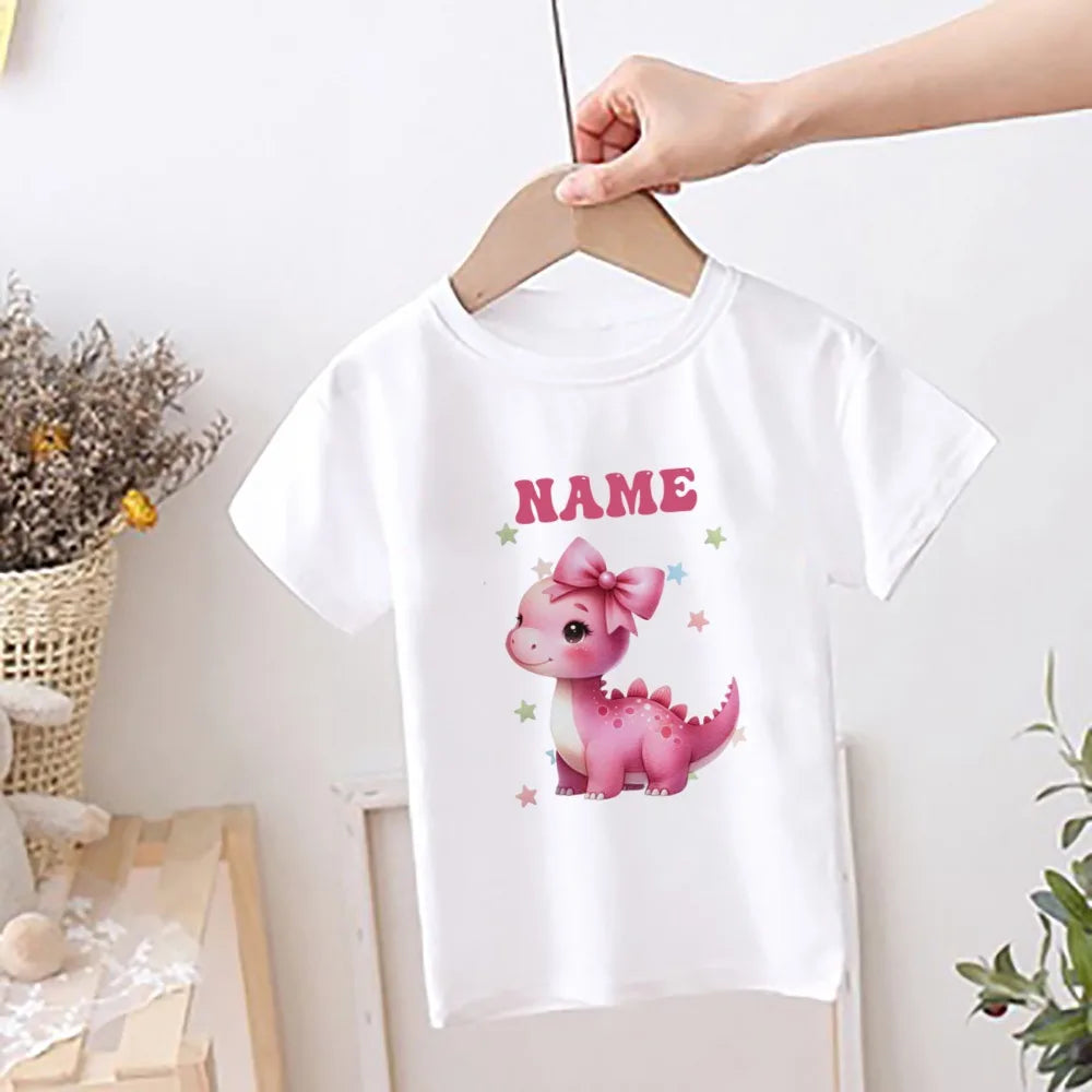 Personalized Unicorn with Name Girls Shirt Kids Wild Tee T-shirt Child Summer T Shirt Children Clothes Toddler Short Sleeve Top