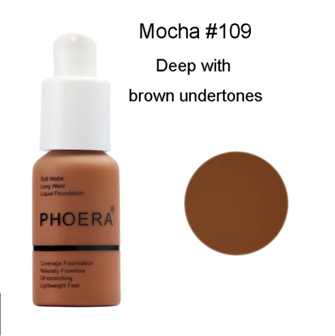 PHOERA 30ml Liquid Foundation - Oil-control Concealer Long Lasting.